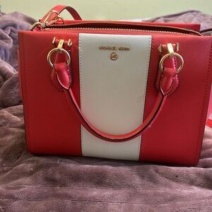 Michael Kors Red and White Women's Bag